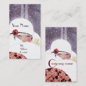 VROUW IN DE SNEE, WINTER BEAUTY MODE MONOGRAM VISITEKAARTJE (Voorkant / Achterkant)