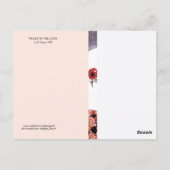 VROUW IN DE SNEEUW, WINTER BEAUTY MODE BRIEFKAART (Achterkant)