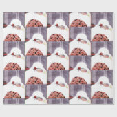 VROUW IN DE SNEEUW, WINTER BEAUTY MODE CADEAUPAPIER (Vlak)