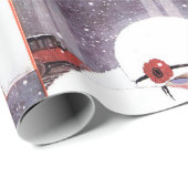 VROUW IN DE SNEEUW, WINTER BEAUTY MODE CADEAUPAPIER (Rol Hoek)