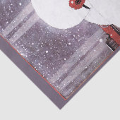 VROUW IN DE SNEEUW, WINTER BEAUTY MODE TISSUEPAPIER (Detail)