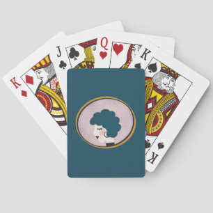 Vrouw in de Spiegel-speelkaarten Pokerkaarten