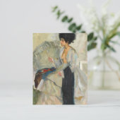 Vrouw in de studio | Edward Cucuel Briefkaart (Staand voorkant)