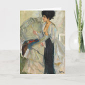 Vrouw in de studio | Edward Cucuel Kaart (Voorkant)