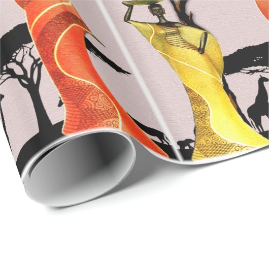 Vrouw in de tuin cadeaupapier (Rol Hoek)