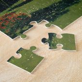 Vrouw in de tuin door Claude Monet Puzzle Legpuzzel (Zijkant)