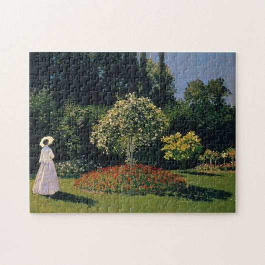 Vrouw in de tuin door Claude Monet Puzzle Legpuzzel (Horizontaal)