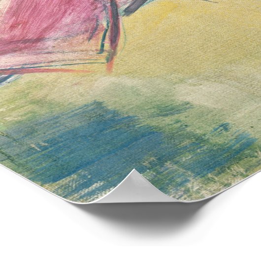 Vrouw in de tuin poster (Hoek)