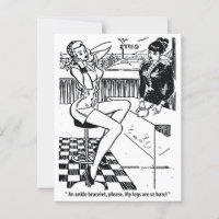  vrouw in de winkel, Humor, Vintage