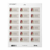 Vrouw in Devil Costume  adreslabel Etiket (Full Sheet)