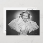 Vrouw in Dress 2 Briefkaart (Voorkant / Achterkant)