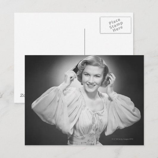 Vrouw in Dress 2 Briefkaart (Voorkant / Achterkant)