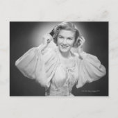 Vrouw in Dress 2 Briefkaart (Voorkant)