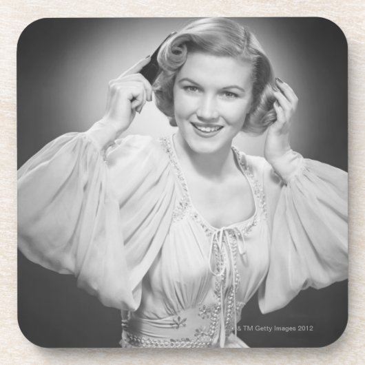 Vrouw in Dress 2 Onderzetter (Voorkant)
