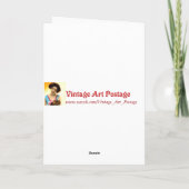 Vrouw in een badpak  Kaart (Achterkant)