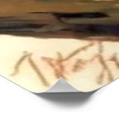 Vrouw in een boom op zonnige dag poster (Hoek)