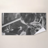 vrouw in een cabriolet badhanddoek (Badhanddoek)