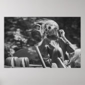  vrouw in een cabriolet poster (Voorkant)