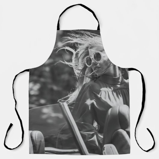 vrouw in een cabriolet schort (Voorkant)