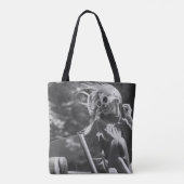  vrouw in een cabriolet tote bag (Achterkant)