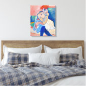 Vrouw in een Chemise Andre Derain | Canvas Afdruk (Insitu (Slaapkamer))