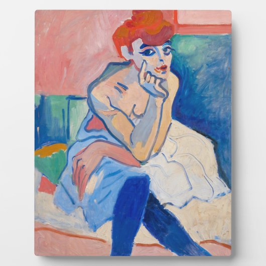 Vrouw in een Chemise Andre Derain | Fotoplaat (Voorkant)