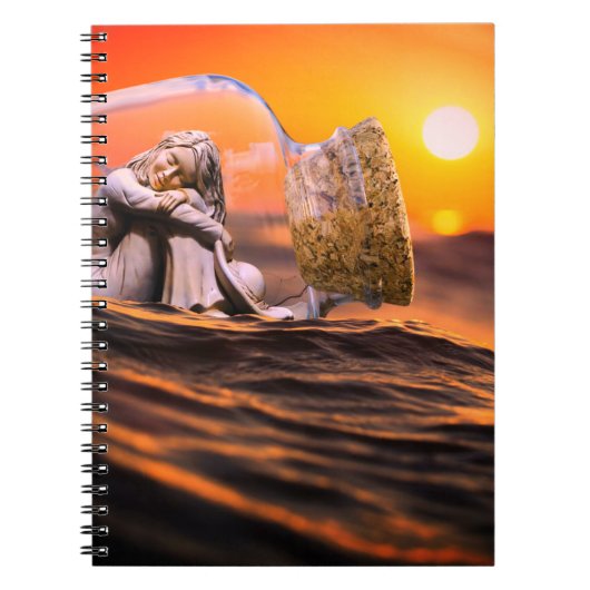 Vrouw in een fles notitieboek (Voorkant)