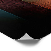 Vrouw in een gele jurk - kubistische minimalistisc poster (Hoek)