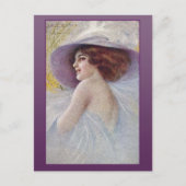  vrouw in een grote Pet Kaarten en Briefkaarten (Voorkant)