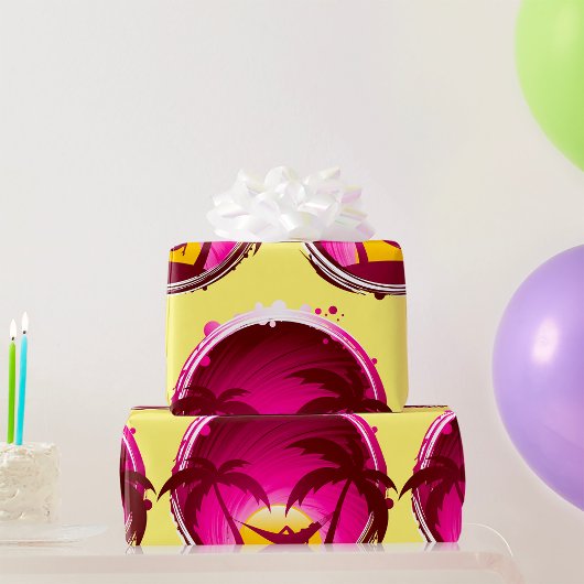 Vrouw in een Hammock Cadeaupapier