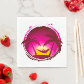 Vrouw in een Hammock Servet