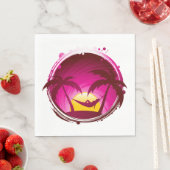 Vrouw in een Hammock Servet (Insitu)