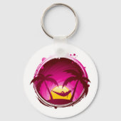 Vrouw in een Hammock Sleutelhanger (Voorkant)