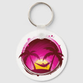 Vrouw in een Hammock Sleutelhanger (Achterkant)