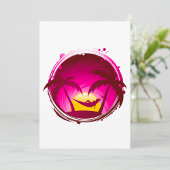 Vrouw in een hangmat kaart