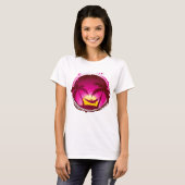 Vrouw in een Hangmat T-shirt (Voorkant volledig)