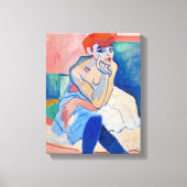 Vrouw in een hemd | Andre Derain | Canvas Afdruk (Voorkant)