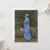 Vrouw in een kimono | Walter Crane Kaart (Voorkant / Achterkant in situ)