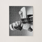 Vrouw in een Pet Legpuzzel (Verticaal)