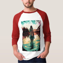 Vrouw in een psychedelisch meer T-shirt | Trippy 4