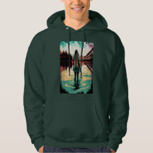 Vrouw in een psychedisch meer T-shirt | Surrealist