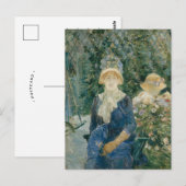 Vrouw in een tuin | Berthe Morisot Briefkaart (Voorkant / Achterkant)