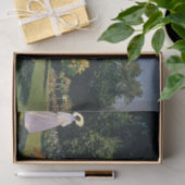 Vrouw in een tuin door Claude Monet Tissuepapier (Geschenk)