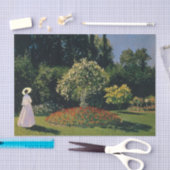 Vrouw in een tuin door Claude Monet Tissuepapier (Craft)