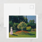 Vrouw in een tuin, Monet Briefkaart (Voorkant / Achterkant)