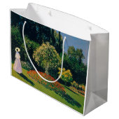 Vrouw in een tuin, Monet Groot Cadeauzakje (Achterkant Gekanteld)