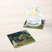 Vrouw in een tuin, Monet Kartonnen Onderzetters (Insitu)