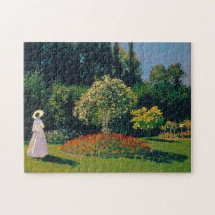 Vrouw in een tuin, Monet Legpuzzel
