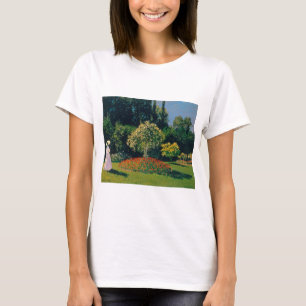 Vrouw in een tuin, Monet T-shirt
