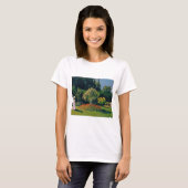 Vrouw in een tuin, Monet T-shirt (Voorkant volledig)